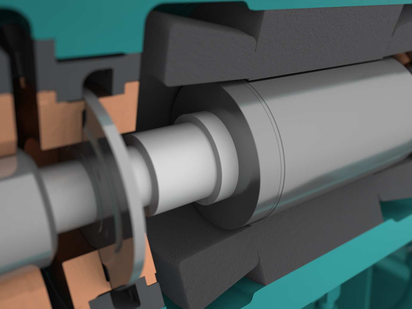 YORK YZ Oil free Centrifugal Chiller close up. 