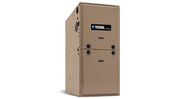 YORK gas furnace on a white background